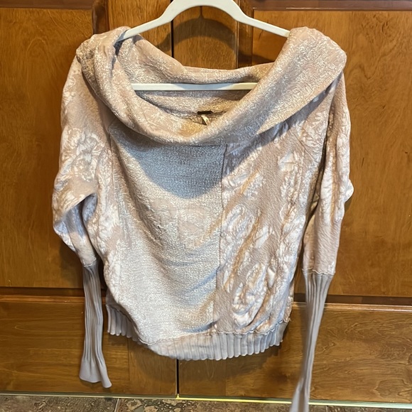 Free People Sparkly off the Shoulder Sweater - Picture 3 of 4